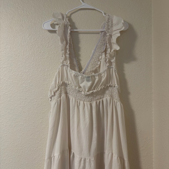 SHEIN White Ruffle Maxi Dress - Picture 3 of 5